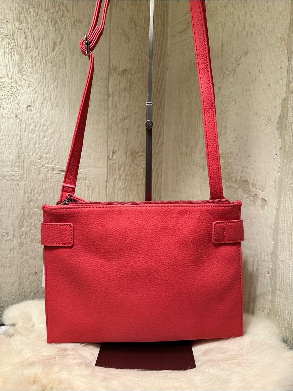 NWOT Rosetti Bright Coral Shoulder Crossbody Bag - Picture 9 of 9
